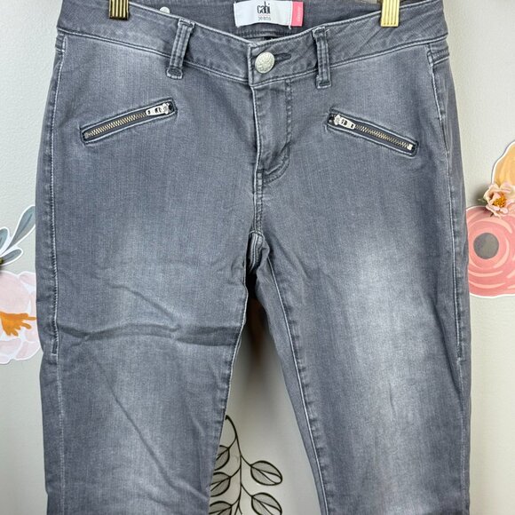 CAbi Jeans Grey Skinny Low Rise Jeans - Size - 2 - Picture 5 of 5